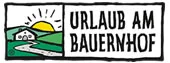 Farm holiday logo with house and hills icon