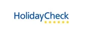 HolidayCheck logo with five yellow stars